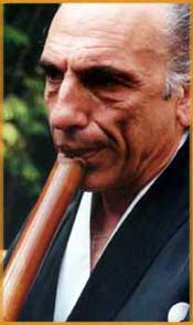 Allen Nyoshin Steir playing the Shakuhachi